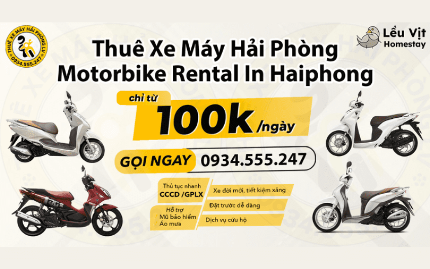 Thuê Xe Máy Hải Phòng LV - Đơn vị cho thuê xe máy giá rẻ