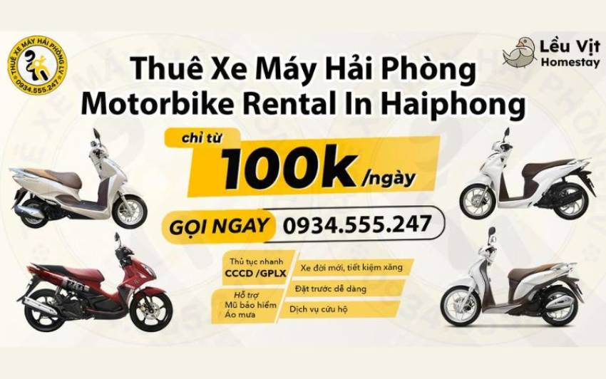 Thuê Xe Máy Hải Phòng LV
